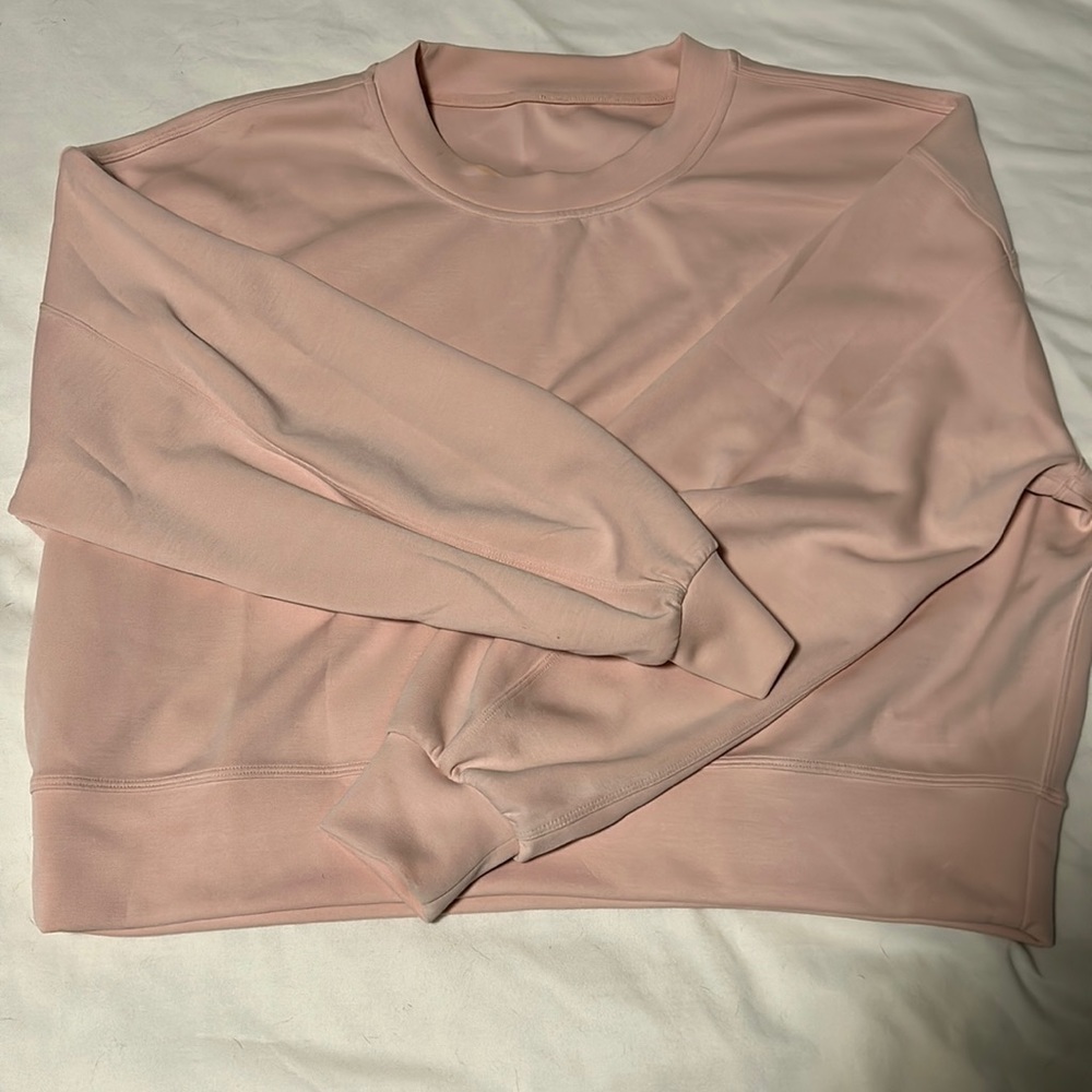 Lulu lemon pink cropped crew
